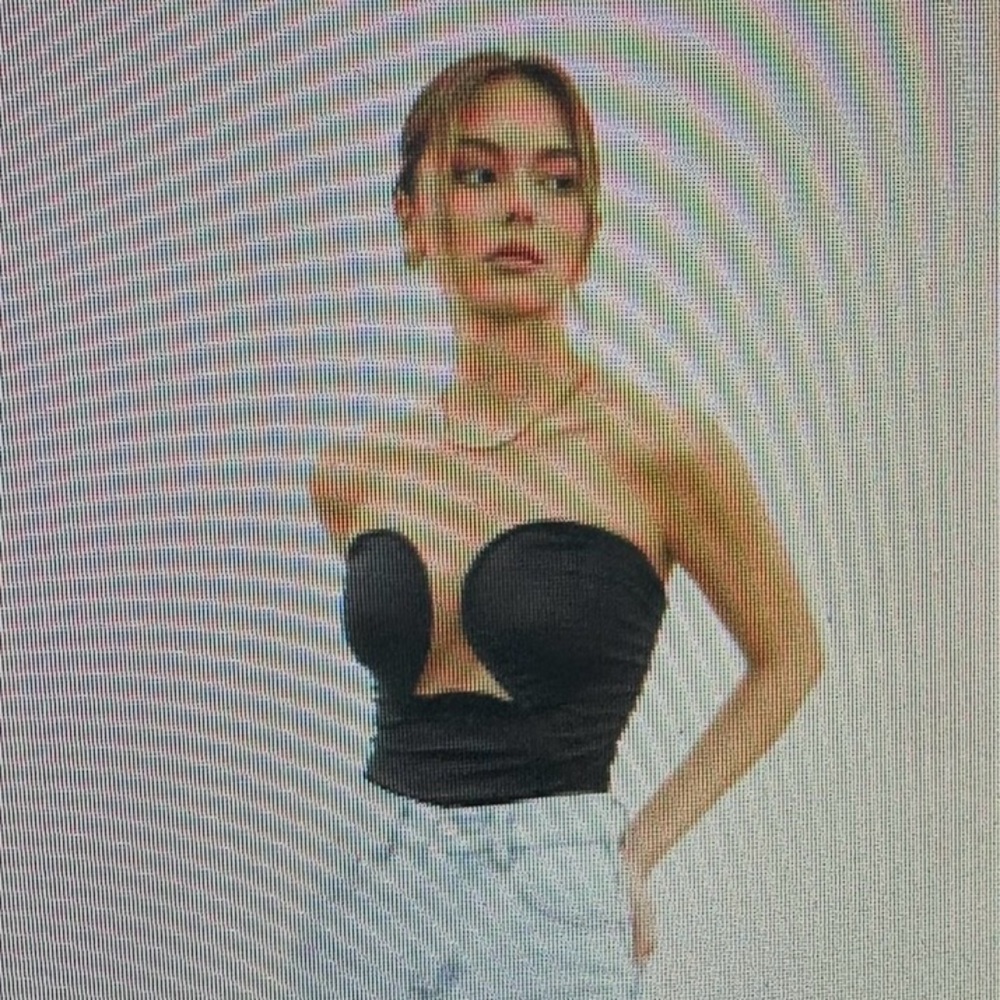 Commence Sexy strapless Black Sleeveless Top